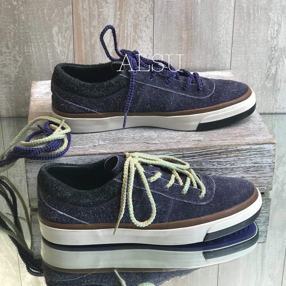 Converse đ„SALE!đ„ CLOT One Star CC OX Low Top Hair Suede Blue Womenâs Sneakers - Picture 2 of 14